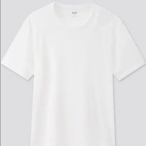 Uniqlo- SUPIMA COTTON WHITE CREWNECK T-SHIRT. XXL